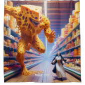 Fantasy Schattige Shop Kaasnon Douchegordijn (Voorkant)