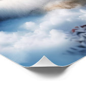 Fantasy Schattige slapend meisje Bunny Perfect Poster (Hoek)
