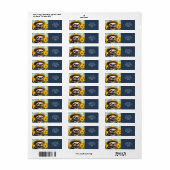 Fantasy Schattige Sloth Van Gogh Etiket (Full Sheet)