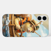Fantasy Schattige Snail Steering Zeilboot Case-Mate iPhone Case (Achterkant (horizontaal))