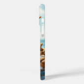 Fantasy Schattige Snail Steering Zeilboot Case-Mate iPhone Case (Achterkant / Links)