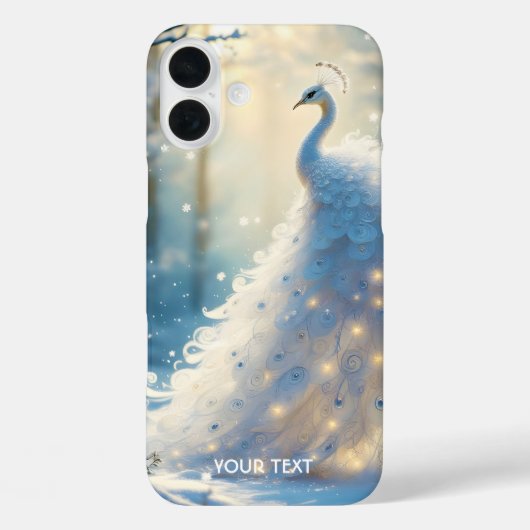 Fantasy Schattige Sneeuwwitje Pauw Case-Mate iPhone Case (Achterkant)