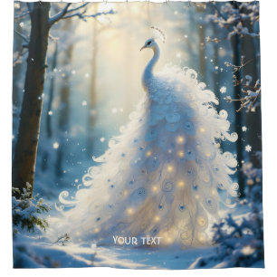 Fantasy Schattige Sneeuwwitje Pauw Douchegordijn