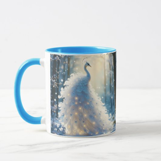 Fantasy Schattige Sneeuwwitje Pauw Mok (Links)
