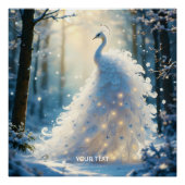 Fantasy Schattige Sneeuwwitje Pauw Perfect Poster (Voorkant)