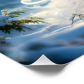 Fantasy Schattige Sneeuwwitje Pauw Perfect Poster (Hoek)