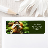 Fantasy Schattige spelen Fox Forest Etiket (Insitu)