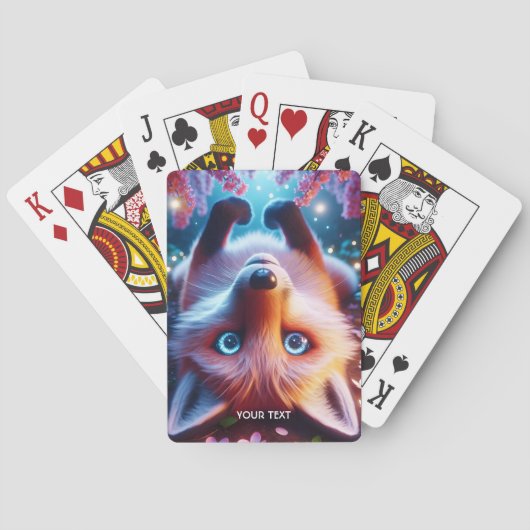 Fantasy Schattige spelen Fox Pokerkaarten (Achterkant)
