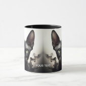 Fantasy Schattige Sphynx Black Cat Mok (Midden)