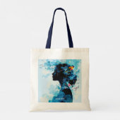 Fantasy Schattige Spring Girl Bird Tote Bag (Achterkant)