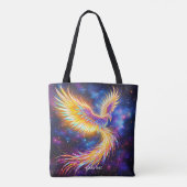 Fantasy Schattige Starlight Phoenix Space Tote Bag (Achterkant)