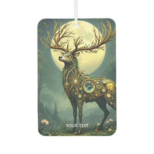 Fantasy Schattige Steampunk Deer Forest Luchtverfrisser (Voorkant)