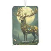 Fantasy Schattige Steampunk Deer Forest Luchtverfrisser (Achterkant)