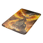 Fantasy Schattige Steampunk Flames Phoenix Badmat (Gekanteld)