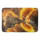 Fantasy Schattige Steampunk Flames Phoenix Badmat (Voorkant)