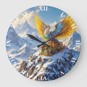 Fantasy Schattige Steampunk Mountains Phoenix Grote Klok
