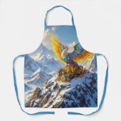 Fantasy Schattige Steampunk Mountains Phoenix Schort (Voorkant)