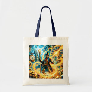 Fantasy Schattige Steampunk Tijd Wizard Tote Bag