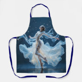 Fantasy Schattige Sterren Dansende Dame Schort (Voorkant)