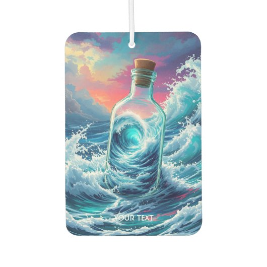 Fantasy Schattige Storm Bottle Ocean Luchtverfrisser (Voorkant)