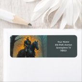 Fantasy Schattige Stranger Horse Night Etiket (Insitu)