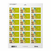 Fantasy Schattige Sun Baby Dog Etiket (Full Sheet)