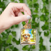 Fantasy Schattige Sun Baby Dog Sleutelhanger (Hand)