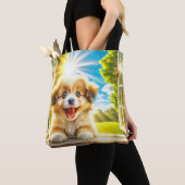 Fantasy Schattige Sun Baby Dog Tote Bag (Dichtbij)