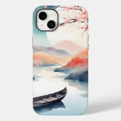 Fantasy Schattige Sun Sakura Boat Case-Mate iPhone Case (Achterkant)