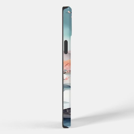 Fantasy Schattige Sun Sakura Boat Case-Mate iPhone Case (Achterkant / Rechts)