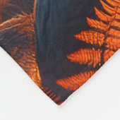 Fantasy Schattige Sunset Sinaasappel Tree Fleece Deken (Hoek)
