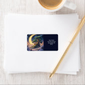 Fantasy Schattige Surreal Yin Yang Etiket (Insitu)