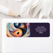 Fantasy Schattige Surreal Yin Yang Etiket (Insitu)