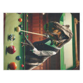 Fantasy Schattige T-rex Spelen Snooker Tafelkleed (Voorkant (Horizontaal))
