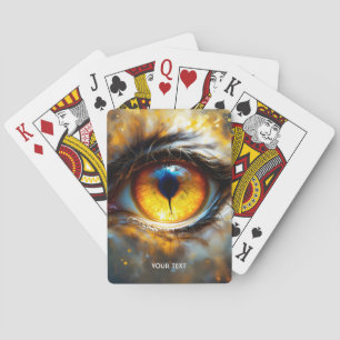Fantasy Schattige Tijger Oranje Oog Pokerkaarten