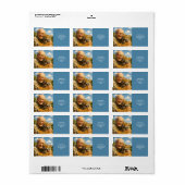 Fantasy Schattige Tijger Oude Man Etiket (Full Sheet)