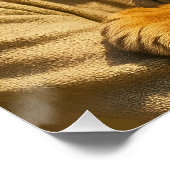 Fantasy Schattige Tijger Oude Man Perfect Poster (Hoek)