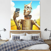 Fantasy Schattige Tin Man Road Canvas Afdruk (Insitu (Slaapkamer))