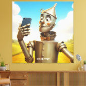 Fantasy Schattige Tin Man Road Canvas Afdruk (Insitu (Woonkamer))