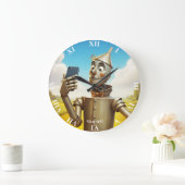Fantasy Schattige Tin Man Road Grote Klok (Huis)