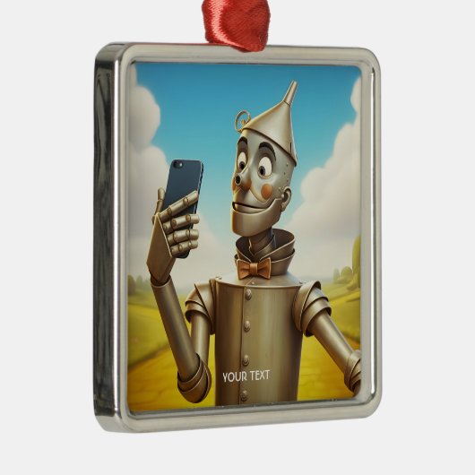Fantasy Schattige Tin Man Road Metalen Ornament (Rechts)