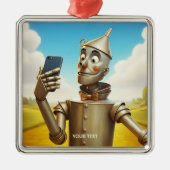 Fantasy Schattige Tin Man Road Metalen Ornament (Voorkant)