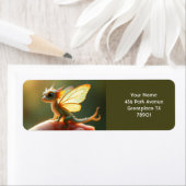 Fantasy Schattige Tiny Baby Dragon Etiket (Insitu)