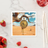 Fantasy Schattige Tree Desert Clock Servet (Insitu)