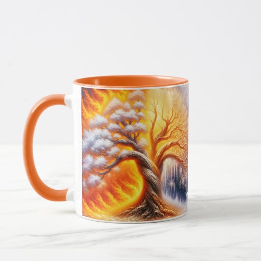 Fantasy Schattige Tree Fire Snow Mok (Links)