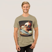 Fantasy Schattige trieste ui huilen Tri-Blend Shirt (Voorkant volledig)
