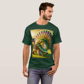 Fantasy Schattige Turkije Turtle Mix T-shirt (Voorkant volledig)