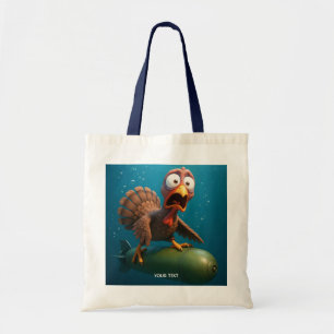 Fantasy Schattige Turkije Zee Torpedo Tote Bag