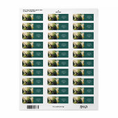 Fantasy Schattige Turtle Waterfall Forest Etiket (Full Sheet)