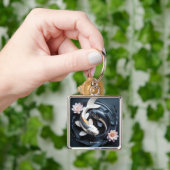 Fantasy Schattige Twee Koi Vissen Sleutelhanger (Hand)